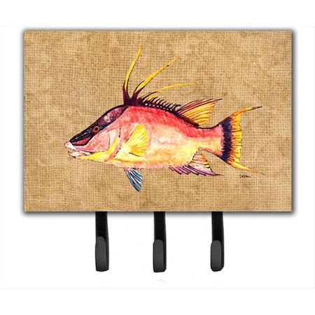 Carolines Treasures 6 x 9 in. Hog Snapper Leash or Key Holder 8803TH68